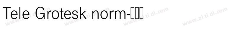 Tele Grotesk norm字体转换